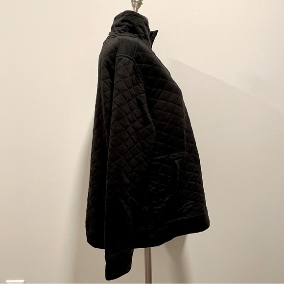 Modern Canvas Black Quilted Snap Button Pullover Size XXL - Picture 2 of 6